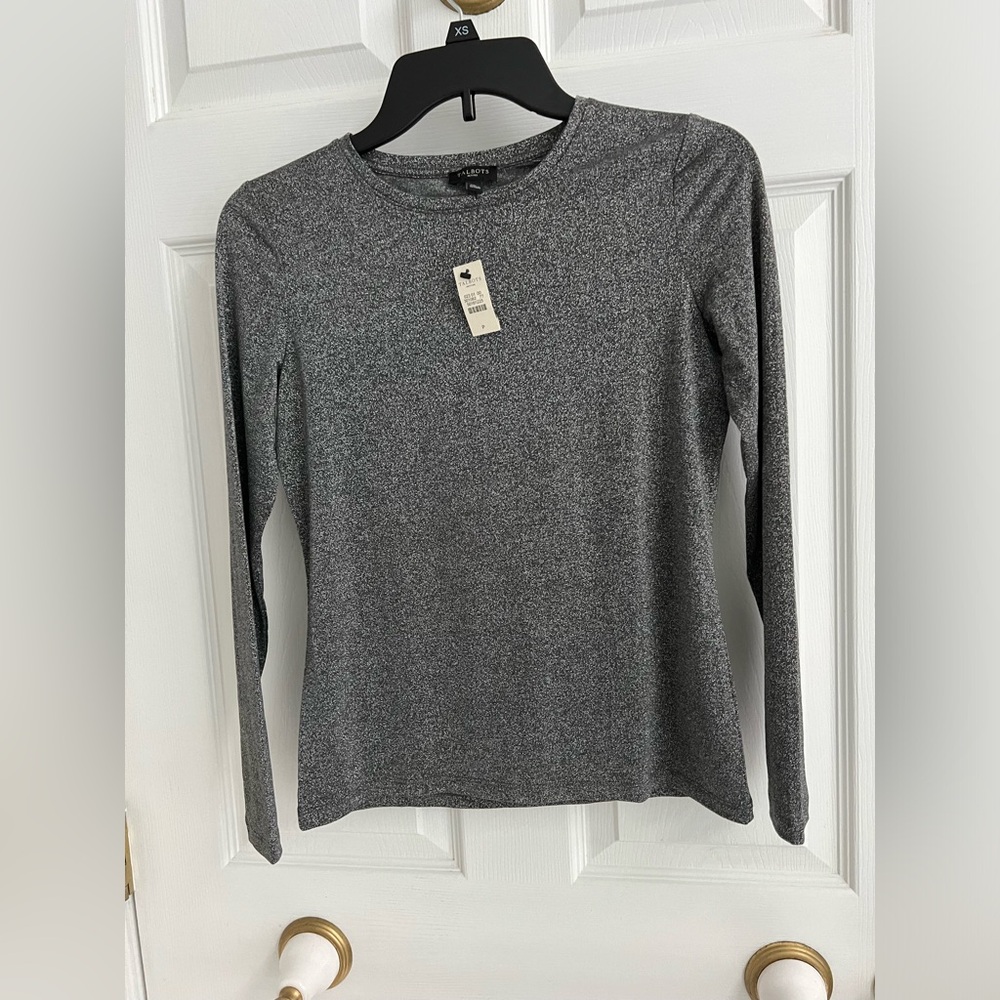 Talbots Sparking Silver Top- PP